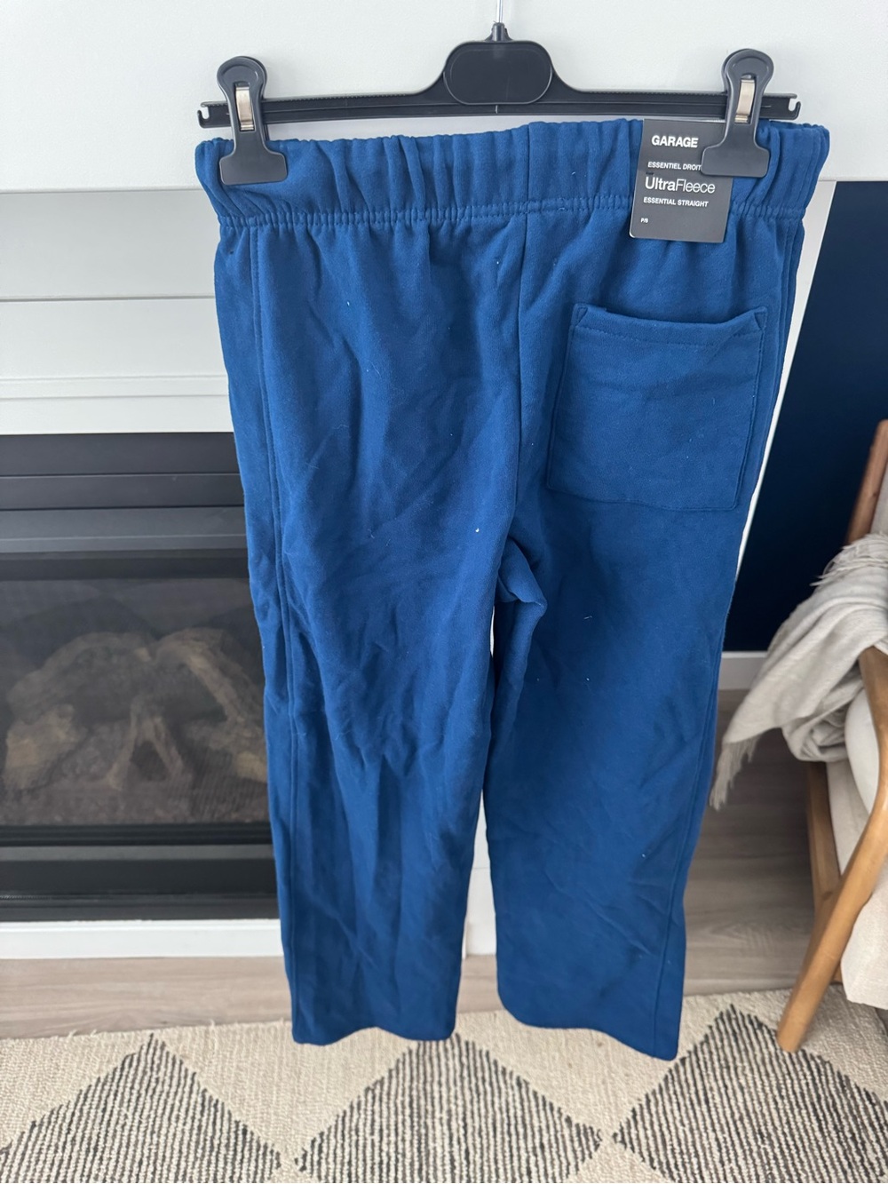 Garage Ultra Fleece Straight Leg Sweatpants Small Midnight Blue New Small - Picture 6 of 7